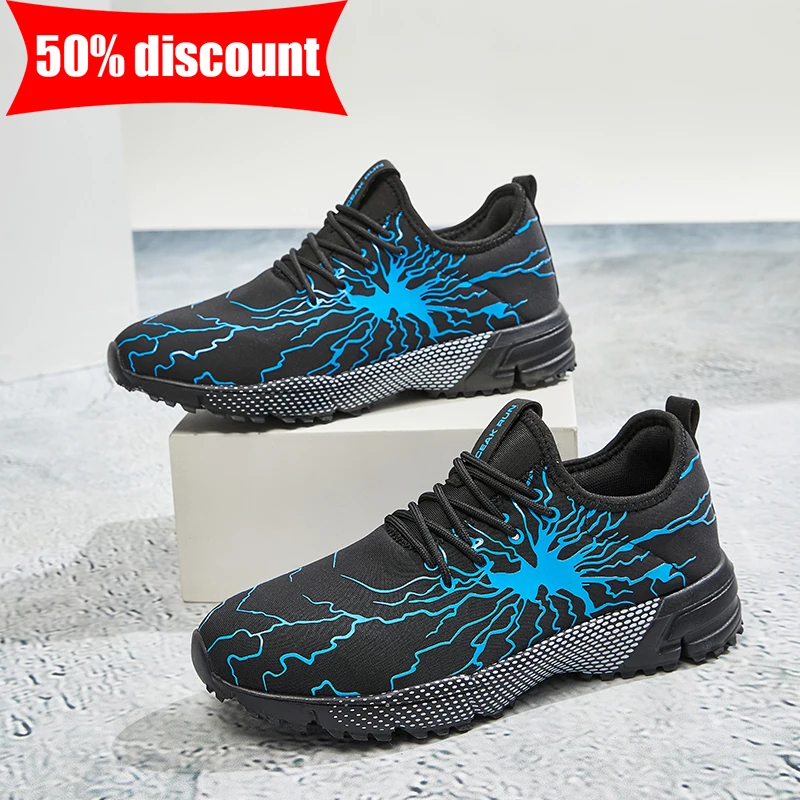 Modern Men's Breathable Mesh Running & Tennis Shoes, Lightweight Non-Slip, Spring 2026_voghion.com