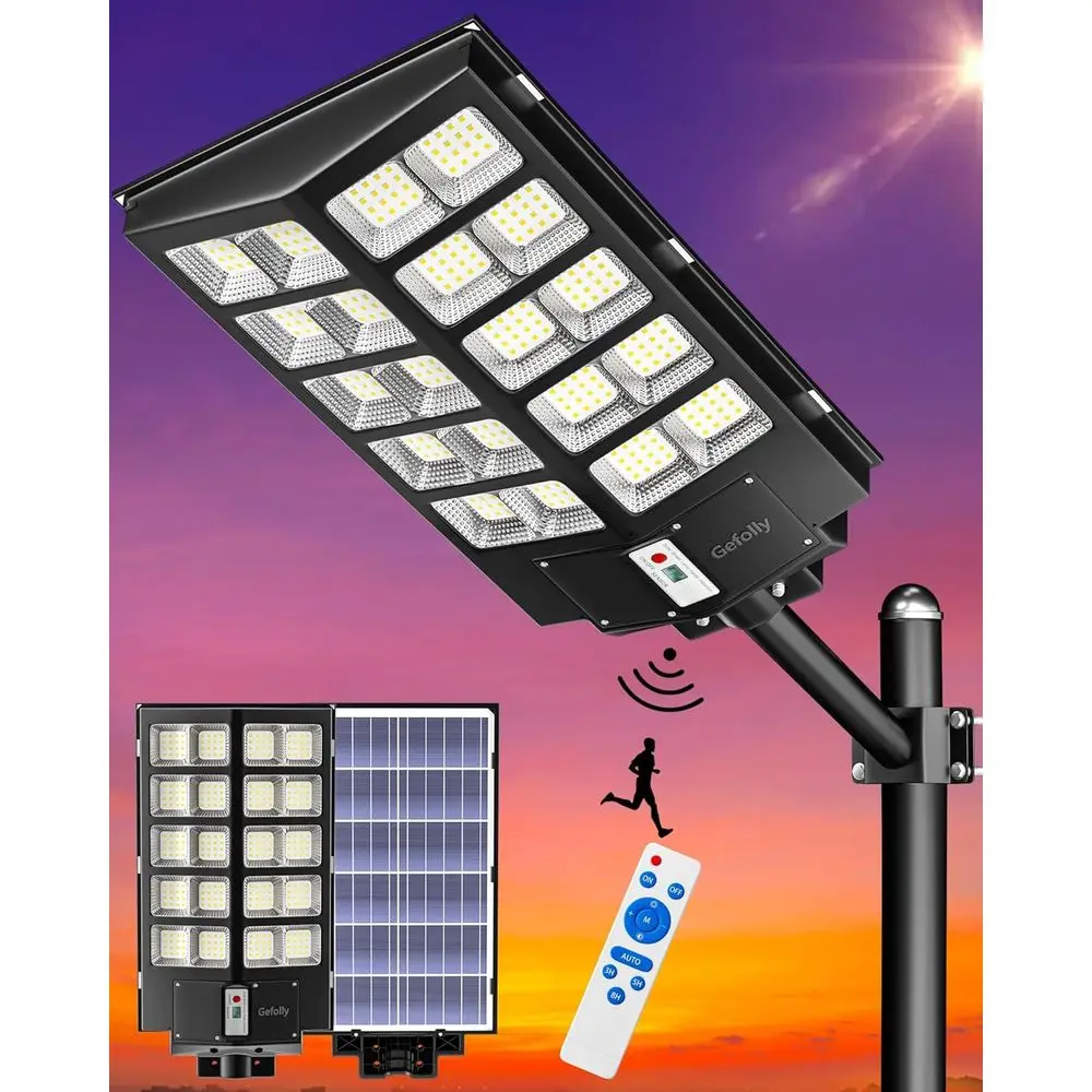 SL-5200W r Street Lights Outdoor, 520000LM Commercial Parking Lot Light, 6500K Dusk to IP67 Security lood Lights Motion Sensor L