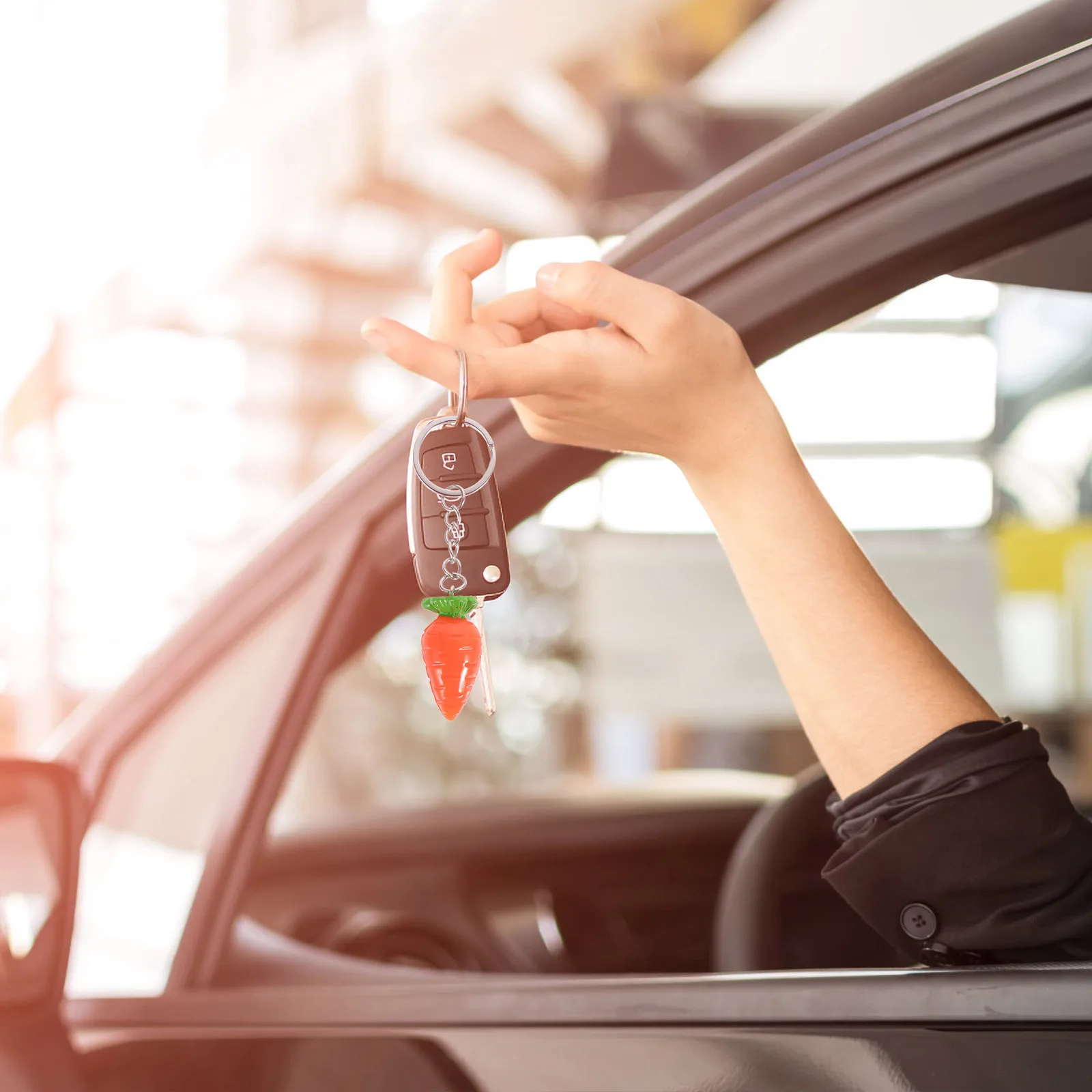 

10Pcs Hanging Carrot Decor Adorable Pendant Stylish Keychain Backpack Accessory Lightweight Ornament Carrot Decor