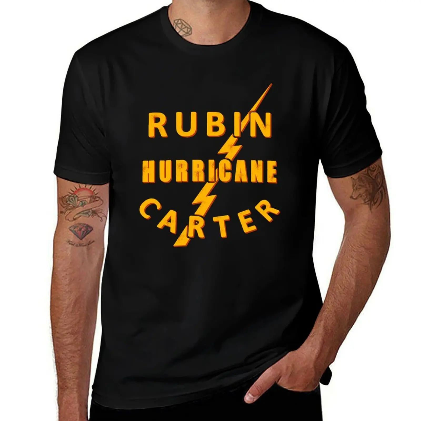Rubin Hurricane Carter Boxing T-Shirt Basic Casual Wear Short Sleeve Top T-Shirt