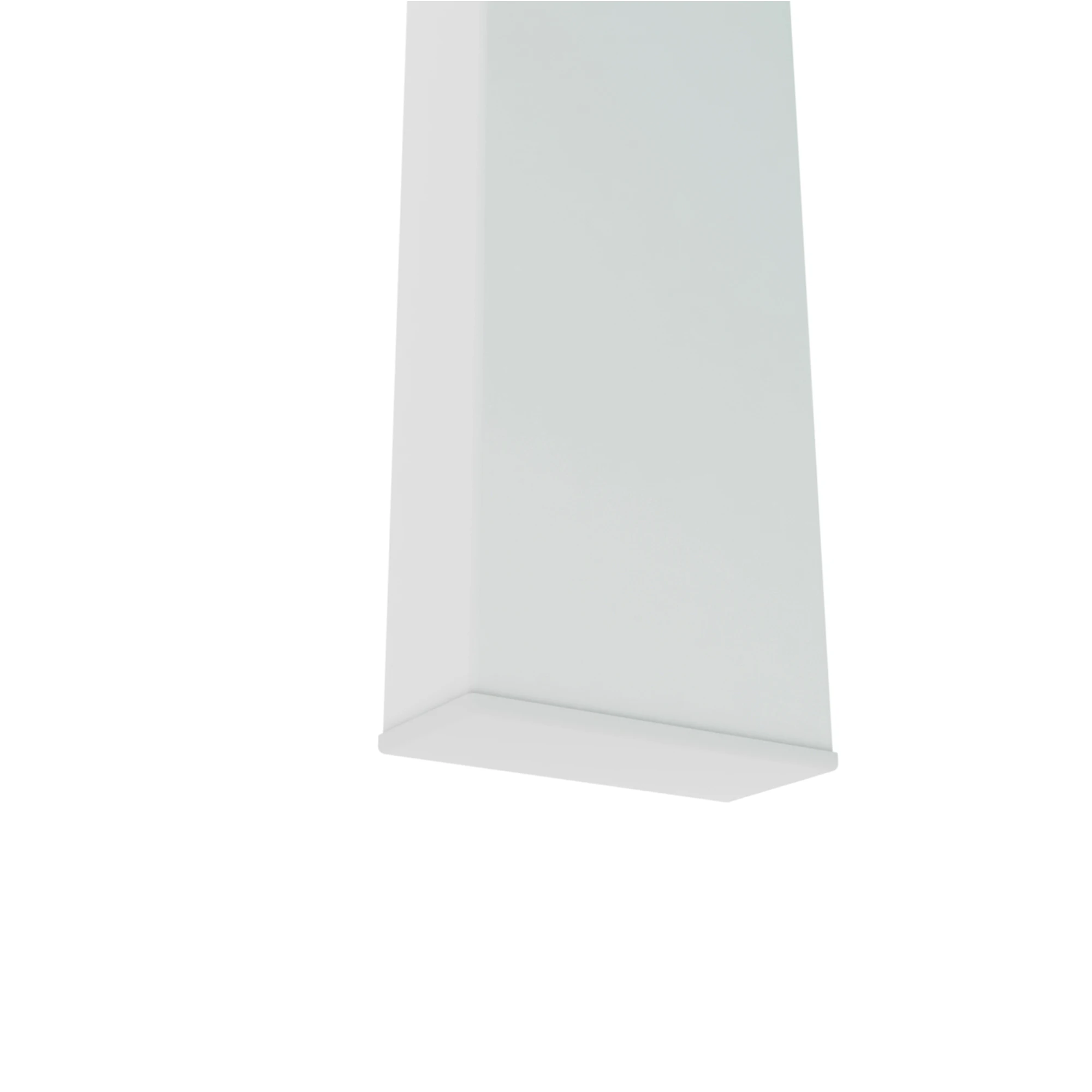 Mesa de centro retangular branca Mesa de centro de metal com perna de metal e tampo de vidro para área central do sofá