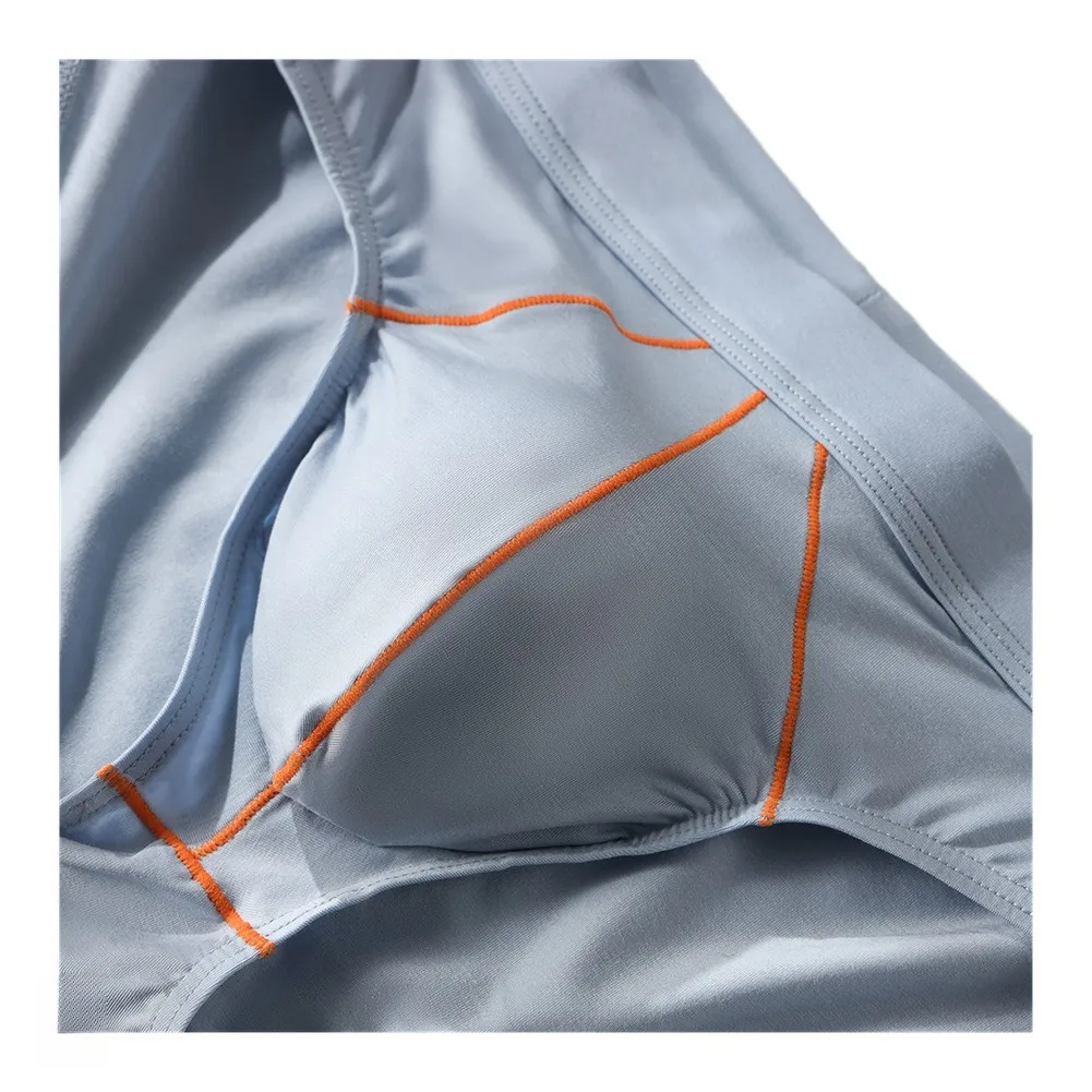 

Мужские трусы-брифы из мягкой ткани лиоцелл с U-образным выпуклым карманом, спортивные, повседневные, удобные, для молодежи