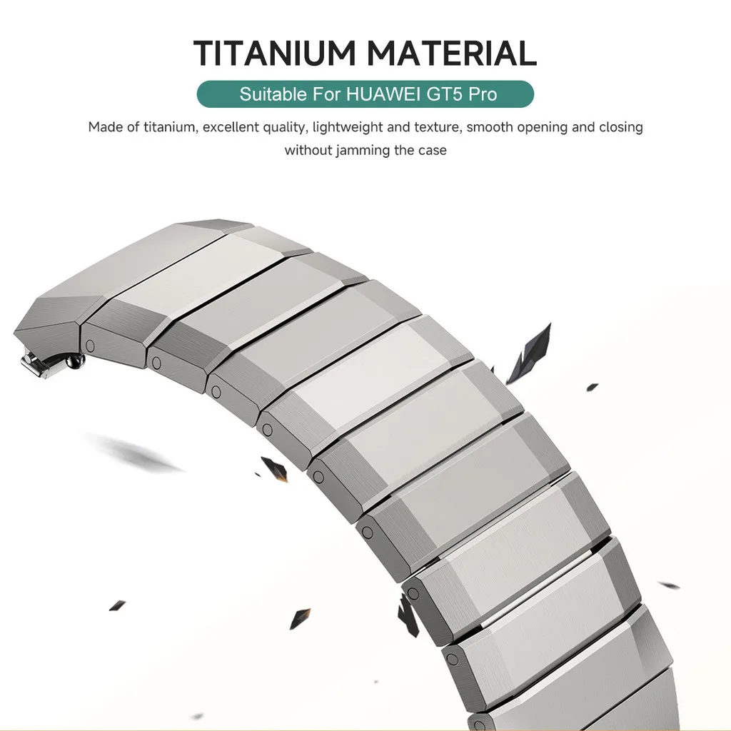 オリジナル高級チタンストラップ Huawei 社時計 GT 5 プロメタルブレスレット Huawei 社時計 GT5 プロ 46 ミリメートル専門時計ストラップ