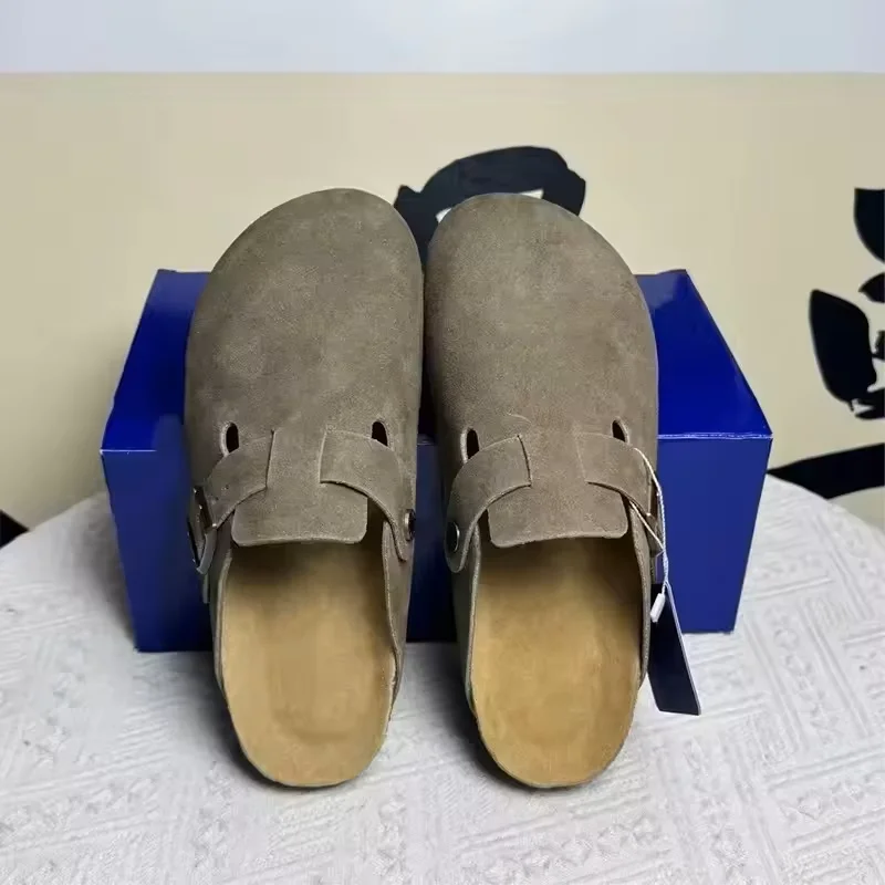 صنادل جلدية جديدة لعام 2026 للرجال والنساء أحذية شاطئ كاجوال مريحة ومضادة للانزلاق لفصل الربيع والخريف #6