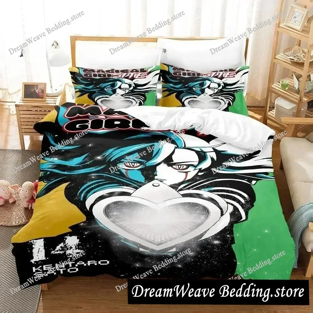 3D Printed Anime Magical Girl Site Bedding Set Boys Girls Twin Queen Size Duvet Cover Pillowcase Bed Kids Adult Home Textile741
