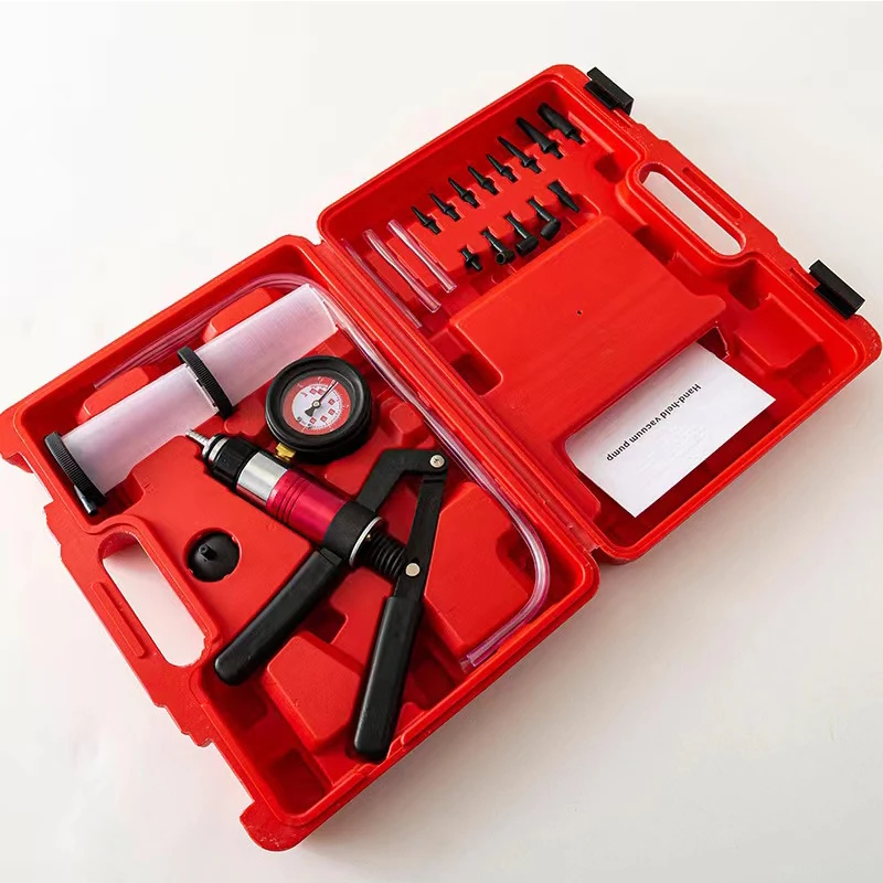 New handheld brake fluid bleeder tool vacuum piston pump tester kit body pressure vacuum reservoir oil tester