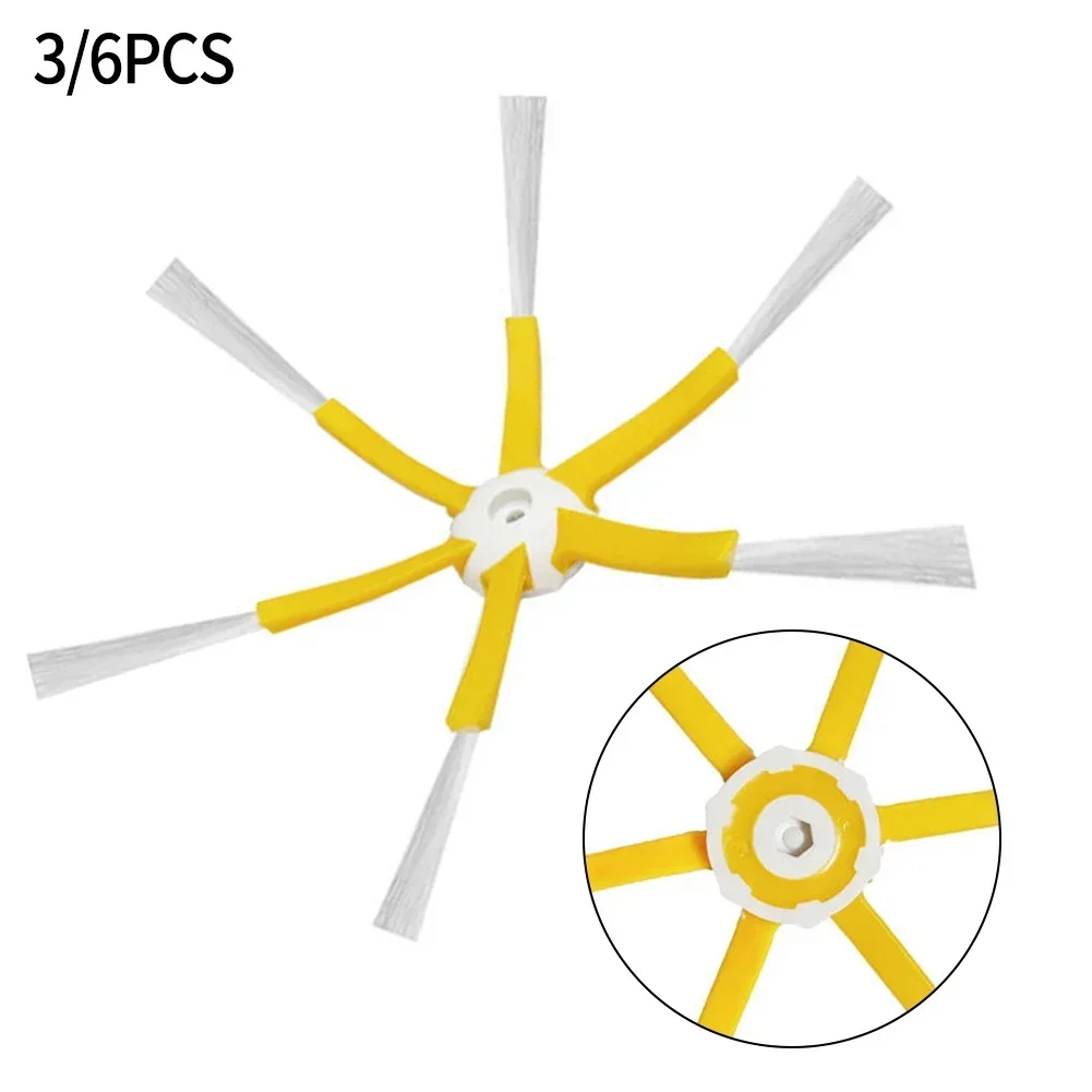 Spazzola laterale a 6 braccia per IRobot Roomba 500 600 700 serie aspirapolvere parti accessori per la pulizia della casa durevole