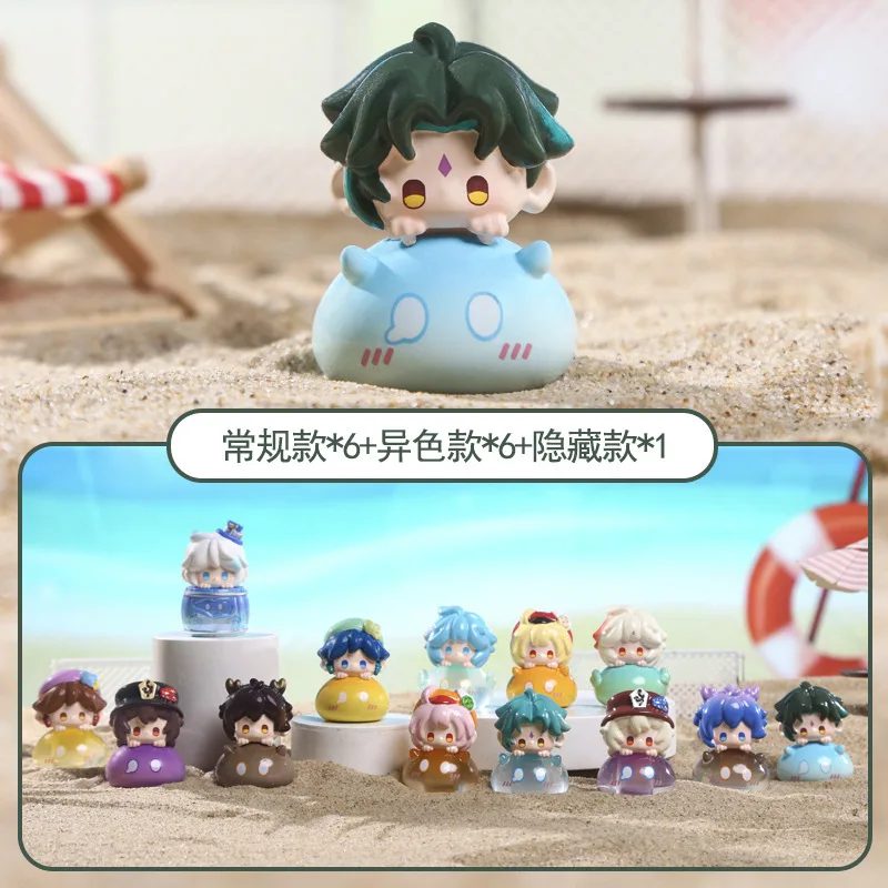 

New Mini Genshin Impact Fan-Create God'S Journey Cute Blind Box Lucky Mystery Box Desktop Figurine Trendy Figurine Gift