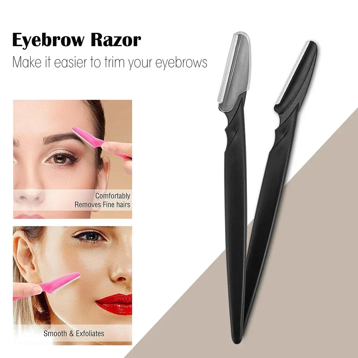 5/10/20Pcs Eyebrow Trimmer Face Blade Shaver Portable Eye Brow Epilation Hair Removal Safety Eyebrow Cutting Woman Makeup Tools