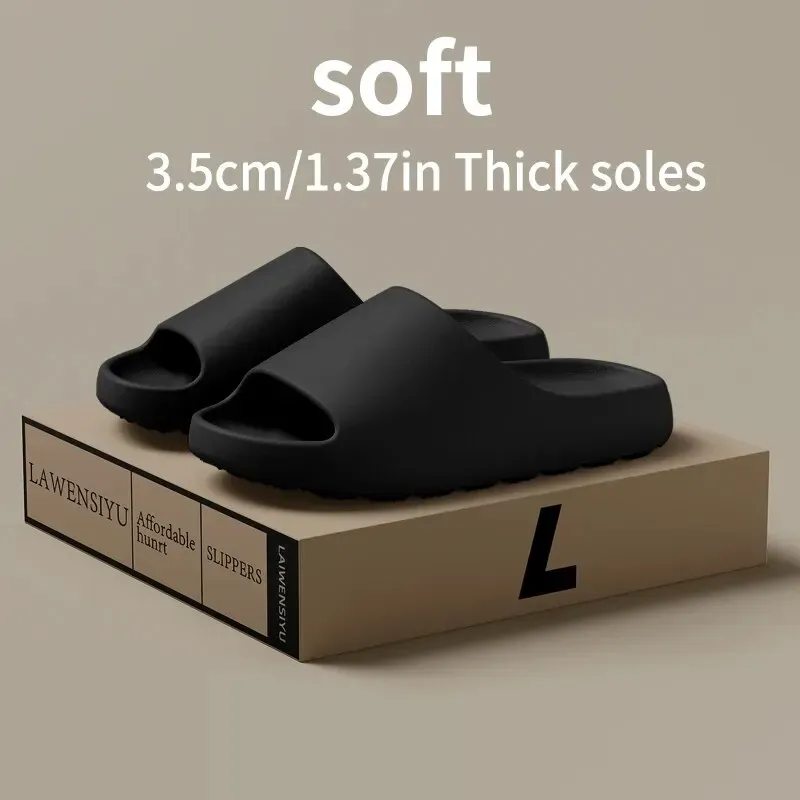 Summer Hot Coconut Slippers Feel like Stepping on Shit Thick-soled Sandals New Non-slip Wearing Women's Sandals EVA Slides