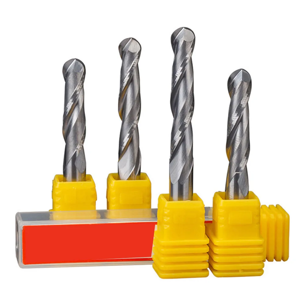 

1pc 6mm Carbide Ball Nose End Mill Milling Cutter Router Bit For Wood Carving Grooving CNC Carving Machines CNC Metal Machining