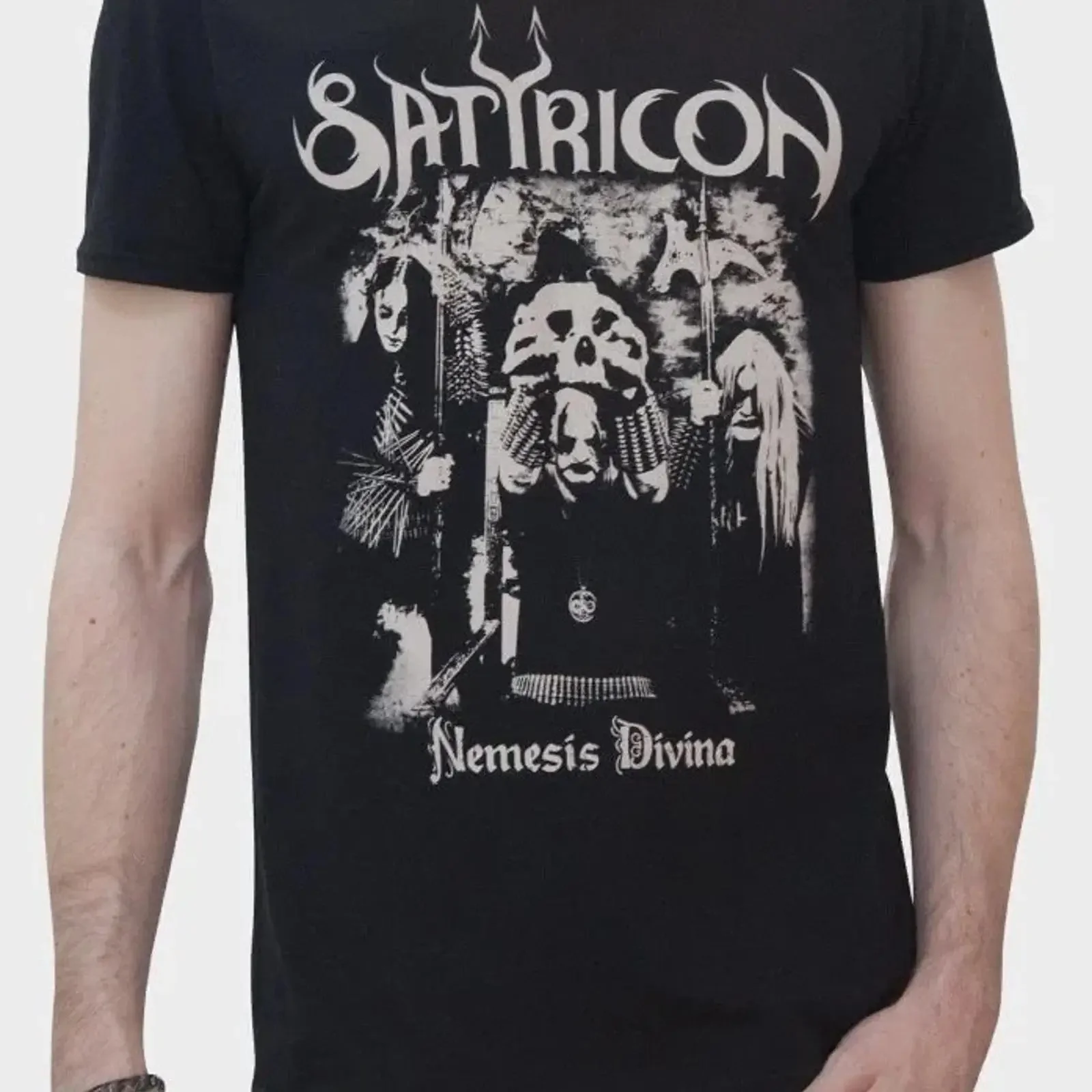 Satyricon Nemesis Reduced T Shirt Official Band Merch vintage Washed Top For Everyday Wear designer clothes Versatile Soft