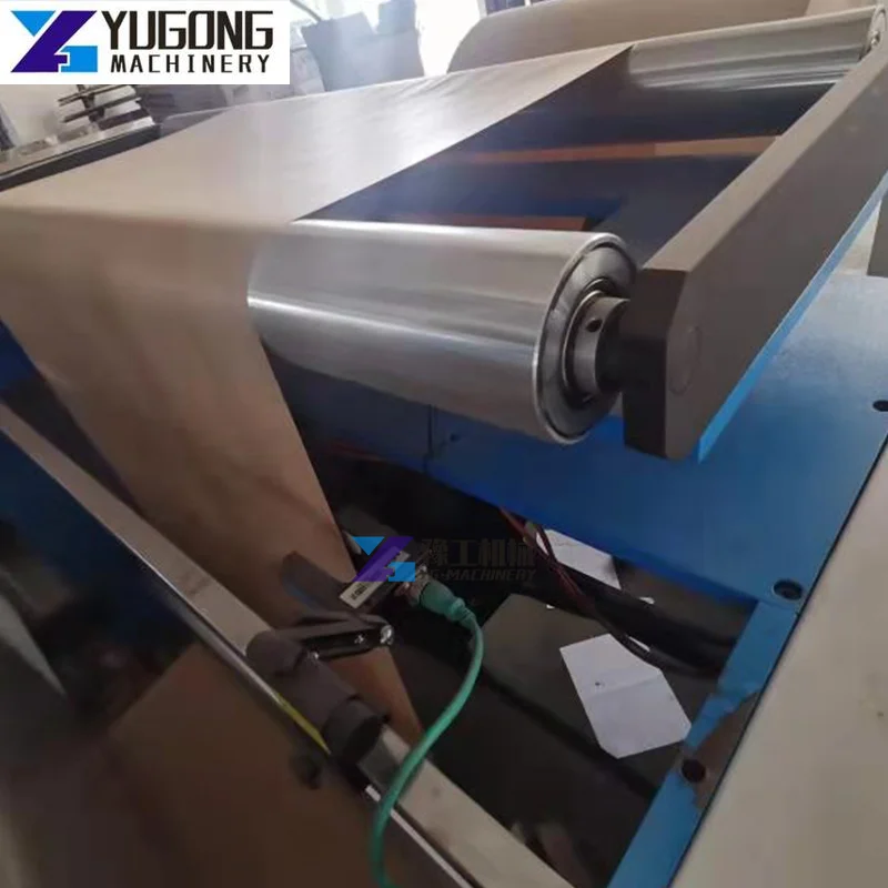 New Roll Feeding Square Bottom Paper Bag Making Machine Automatic Paper Punches Bag Forming Machine