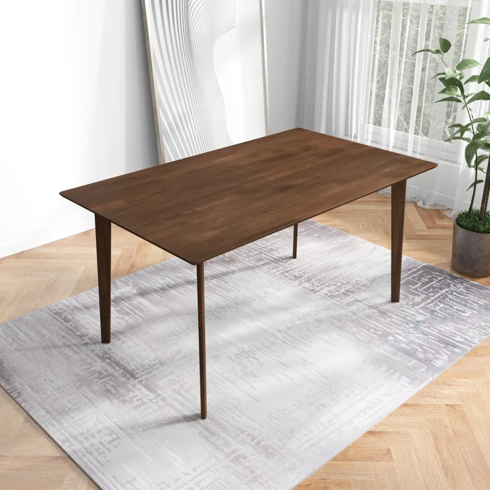 Mesa de comedor de madera maciza Mesas de comedor Mesa de centro 35,5" X 59,1" X 29,7"