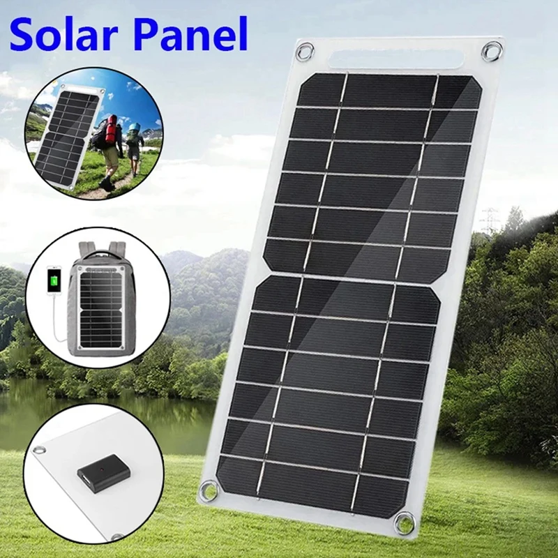 5V 6W Solar Panel Portable Battery Panel Solar Charger Mobile Phone Mobile Power For Outdoor Hiking Camping Durable Easy To Use