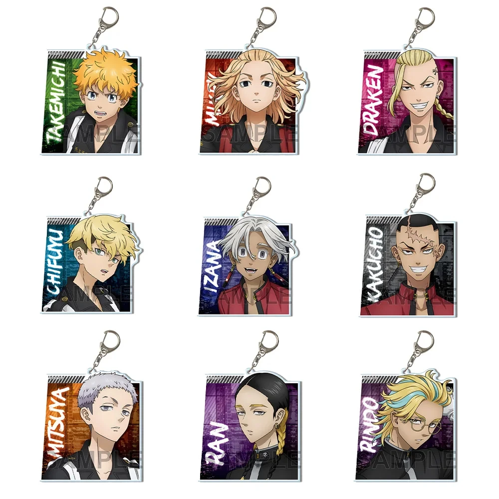 TV Animation Tokyo Revengers SOUYA KAWATA YASUHIRO MUTO HARUCHIYO SANZU ATSUSHI SENDO Big Acrylic Keychain Bag Pendant Toy Gift