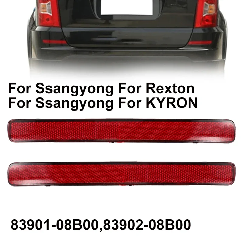 

2pcs Car Reflector Left Right Rear Bumper Reflector For Ssangyong For Rexton 2006-2017 For KYRON 2007-2011 Car Accessories