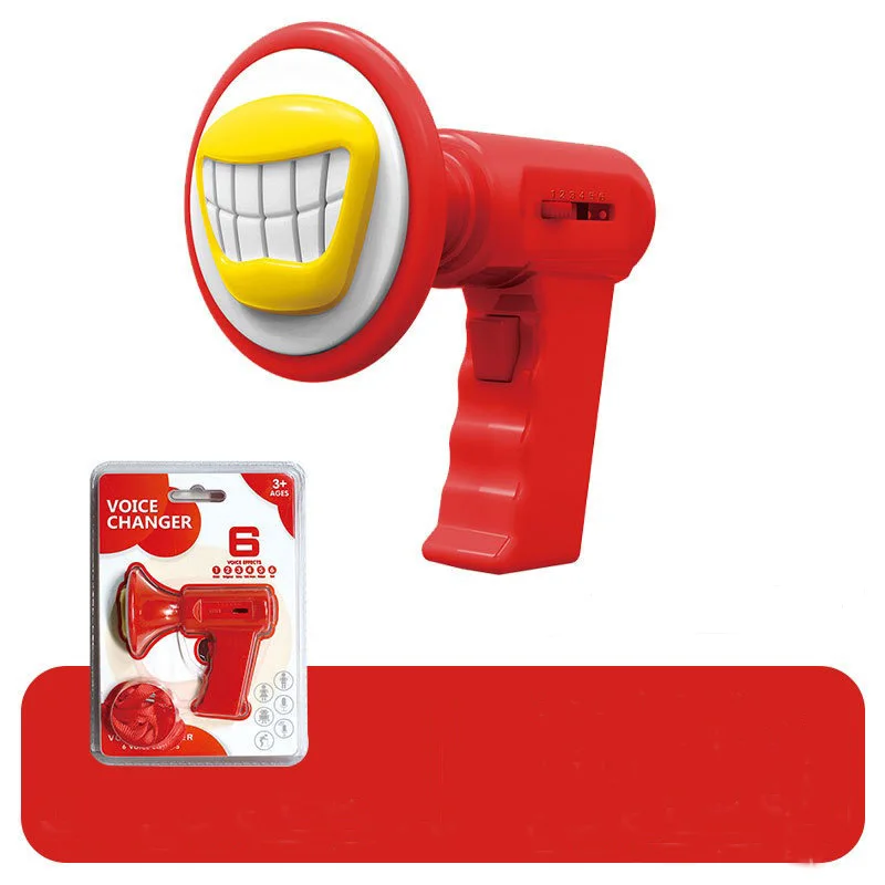 ของเล่นเปลี่ยนเสียงสำหรับเด็กพร้อมเอฟเฟกต์เสียง 6 แบบ, ลำโพงเสียงสำหรับเล่นบทบาทสมมติ, เครื่องขยายเสียงแบบมือถือสำหรับเด็ก, ของเล่นเลียนแบบ