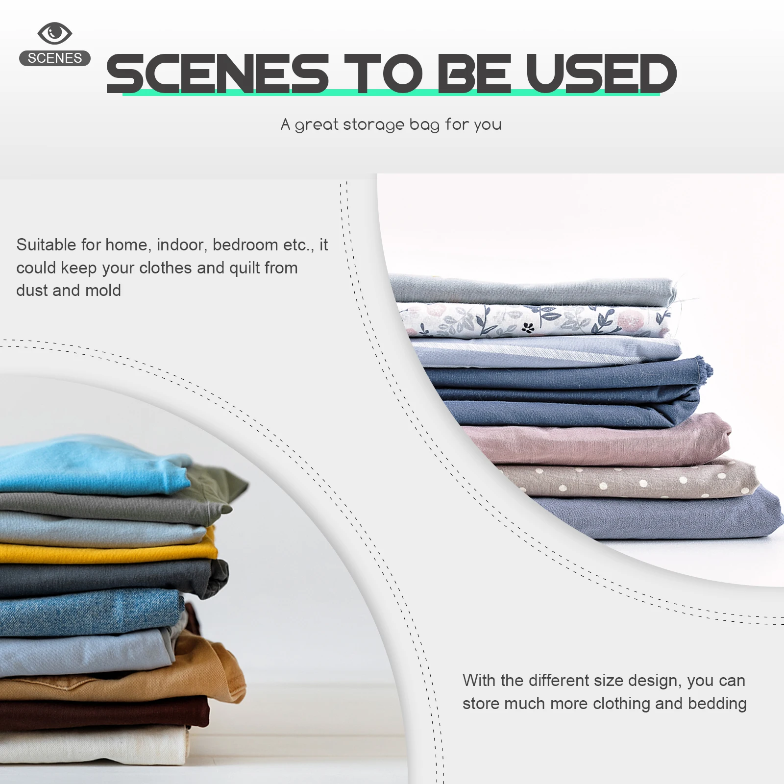 

Waterproof Compression Bags Vacuum Sealed Storage for Clothes Bedding PA PE Material Dust Mold Proof Home Indoor