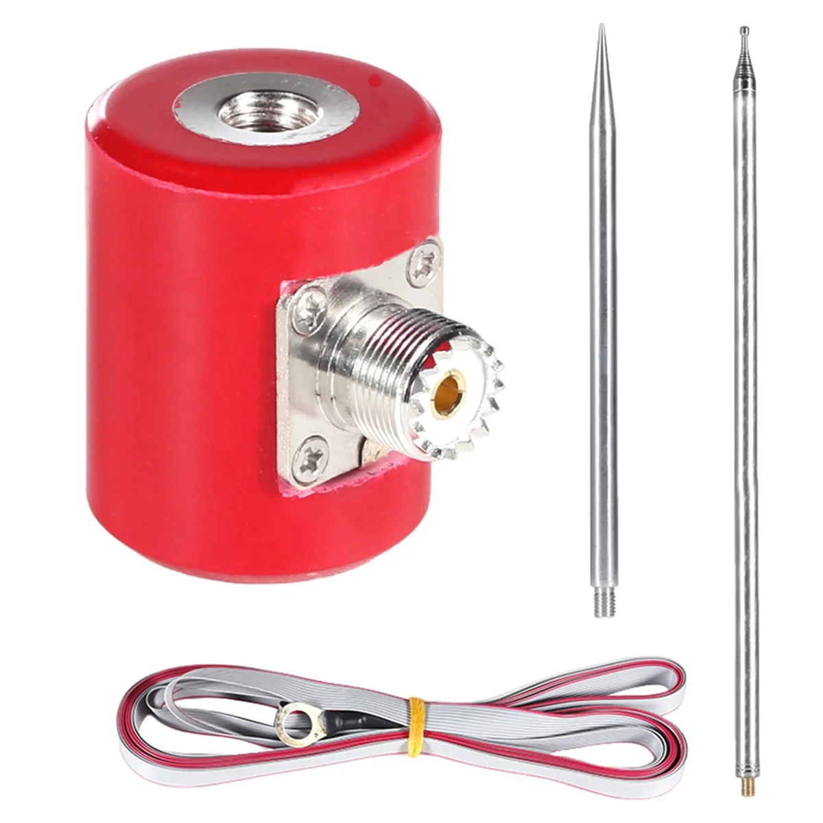 جديد 3C-QRP 5 متر/16.4FT هوائي 14 متر-30 ميجا هرتز 300 واط HF هوائي متعدد الوظائف المحمولة الفولاذ المقاوم للصدأ 1/4 الطول الموجي USDX راديو