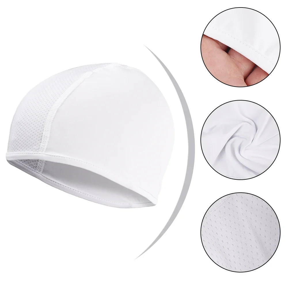 Motorcycle Cycling Cap Quick Dry Breathable Moisture Wicking Under Helmet Beanie Inner Lined Dome Sport Cap Motor Accessories