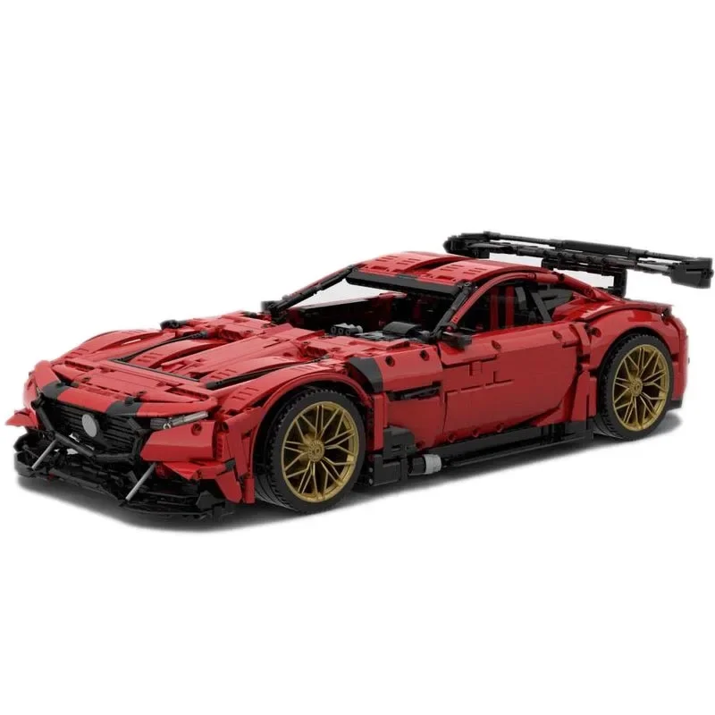 New MOC-156321 RX-GT3 concept 1:8 Scale RC Model Supercar Racers Vehicles  Building Blocks Bricks Toys Kids Boys Birthday Gifts