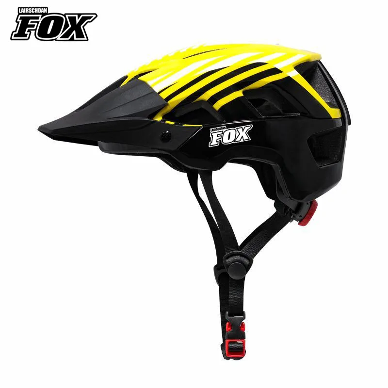 

LAIRSCHDAN FOX Cycle Helmet Outdoor DH MTB Bicycle Helmets Integrally-molded Road Mountain Bike Helmet Ultralight Racing Riding