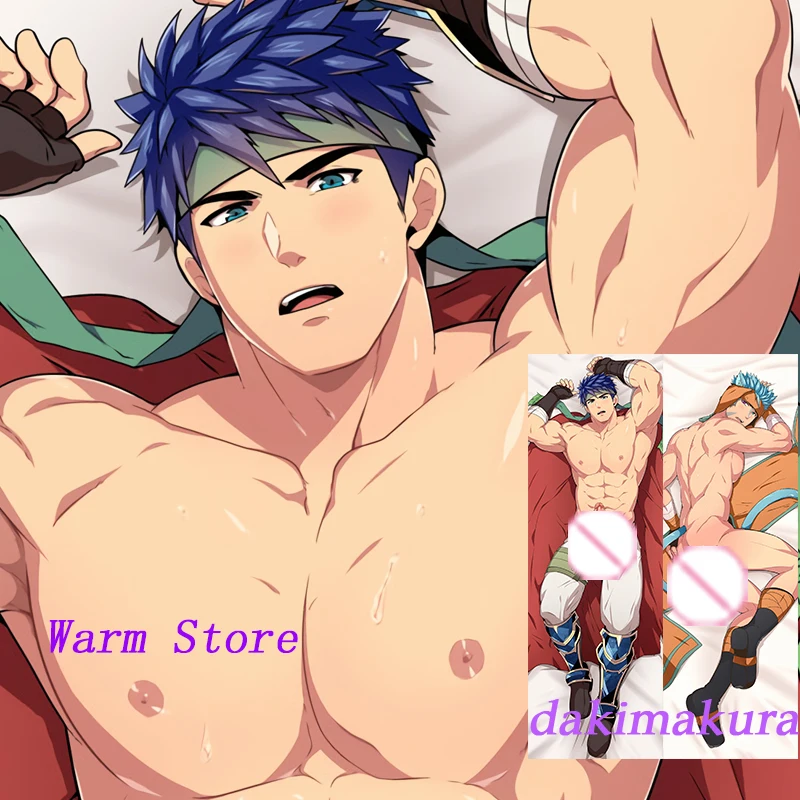 Dakimakura Anime ike (fire emblem) gay Double-sided Print Life-size Body Pillow