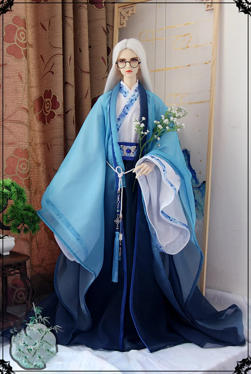 

1/3 весы BJD, древний костюм, халат ханьфу, наряд самурая для Longhun68 SSDF ID72, аксессуары для кукол сильного дяди A1198