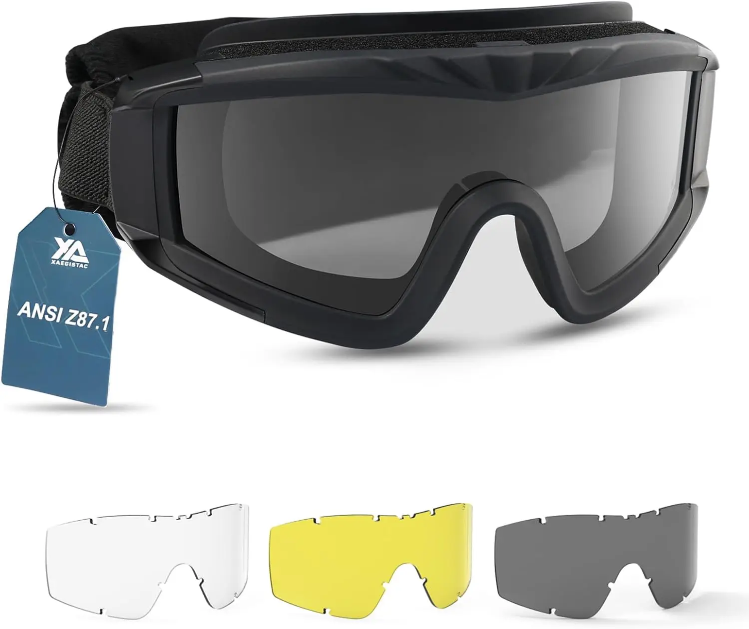 

Tactical Airsoft Goggles Anti-Fog Safety Glasses for Hunting Cycling