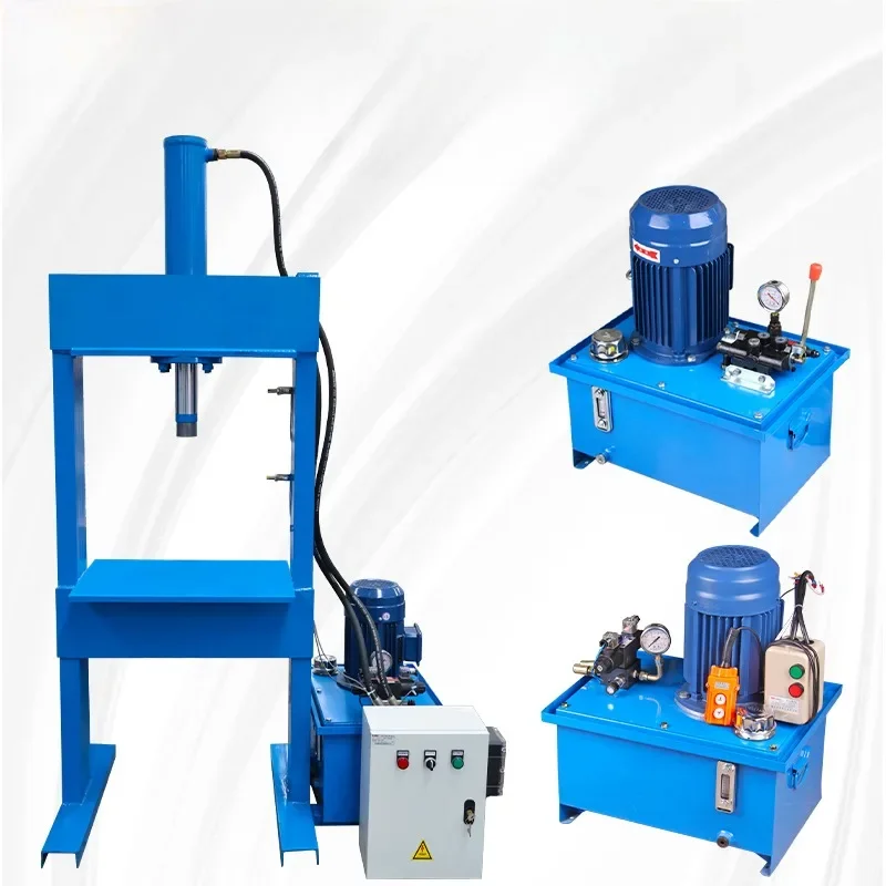 Kompletna stacja pomp hydraulicznych z kołnierzem 50T, ręczna, duża prasa hydrauliczna, zespół stacji pomp