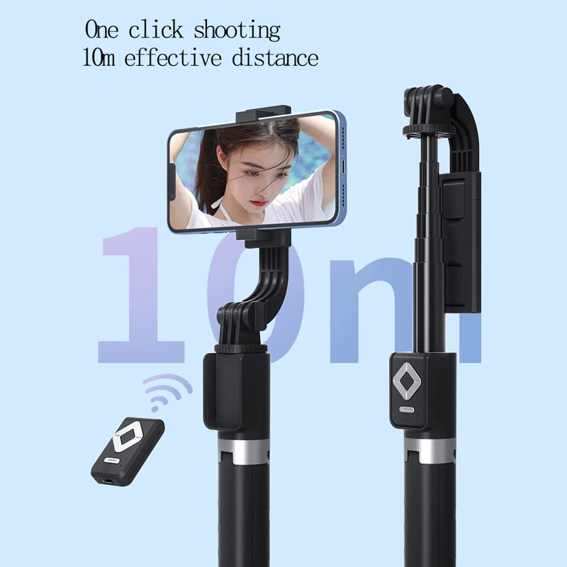 1.7m Extendable live Tripod Selfie Stick Support LED Ring Dual light mirror Stand 4 in 1 Phone Mount for iPhone X 8 11 Android