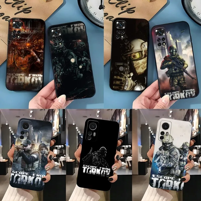 Game Escape From Tarkov Phone Case For Xiaomi POCOF3 X3 GT M3 M4Pro X4Pro Note 10Pro Redmi POCO X3 NFC Note 11 11T 10 Pro Plus