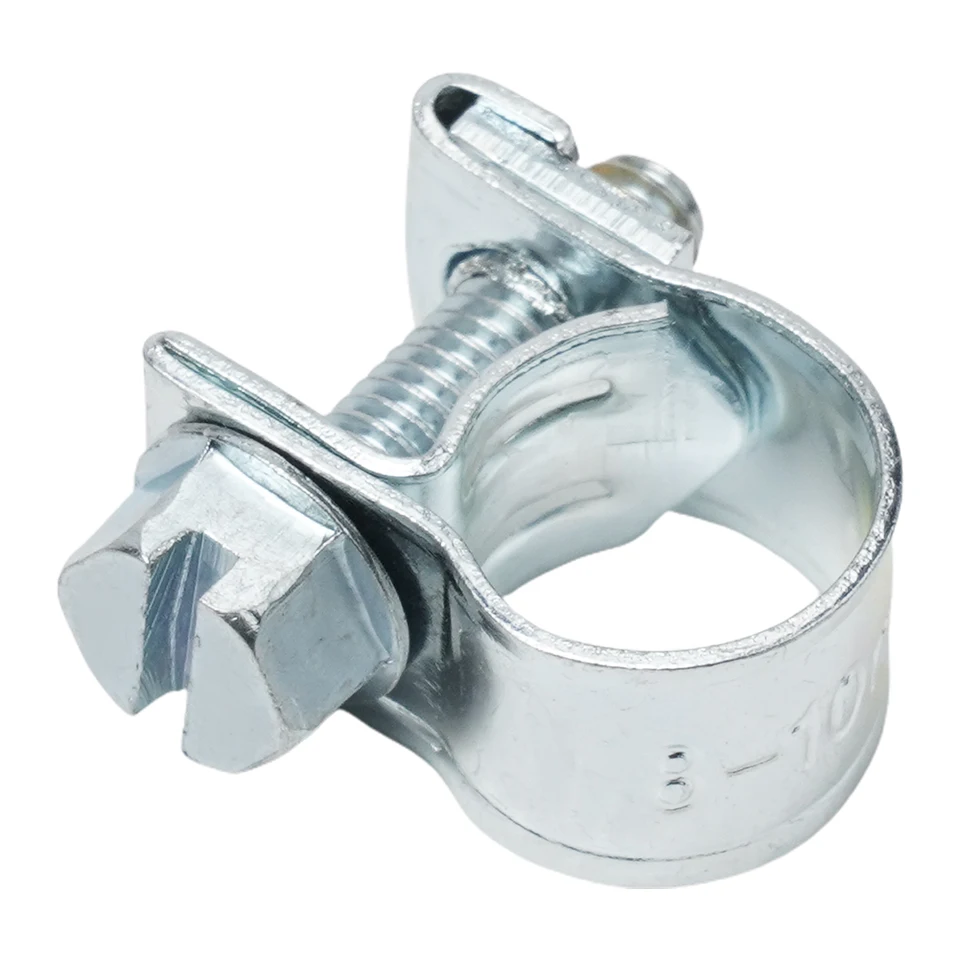 Lote De 10 Abrazaderas De Manguera De Acero Inoxidable 1/4″ – Doble Línea, Ideales Para Combustible, Frenos Y Más