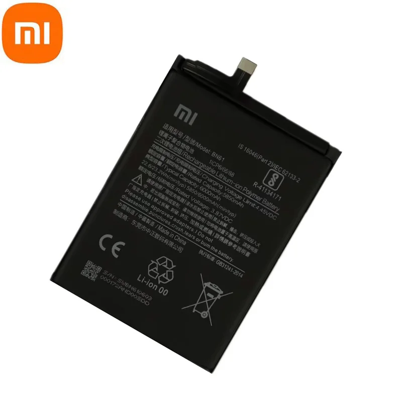 2025 Years High Quality BN61 6000mAh For Xiaomi Pocophone X3 Poco X3 Battery Mobile Phone Replacement Batteries Fast Shipping
