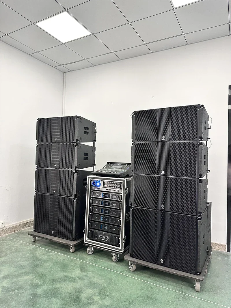 

Sound Equipment Indoor And Outdoor Sound System Dual 12 "active Line Array Speakers