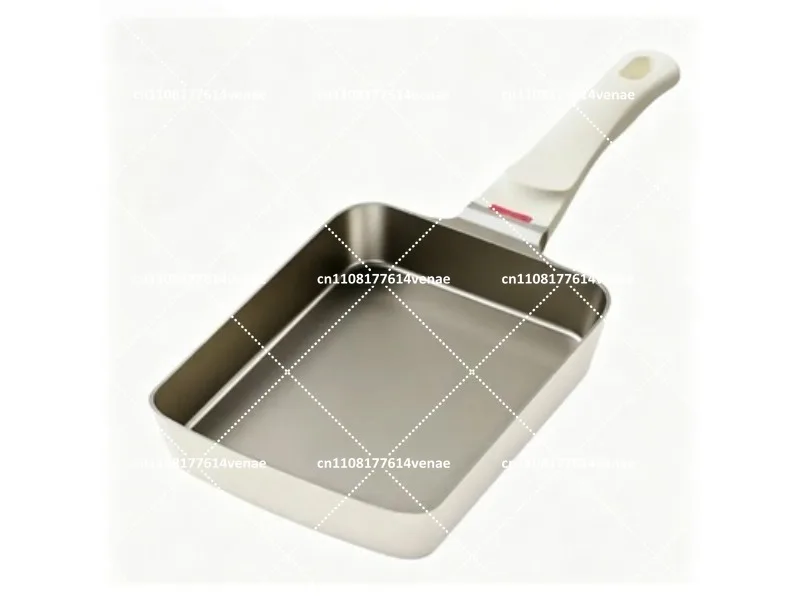 Square Non Stick Frying Pan Titanium Ceramic Coating Omelette Pan Healthy Cookware for Eggs Breakfast