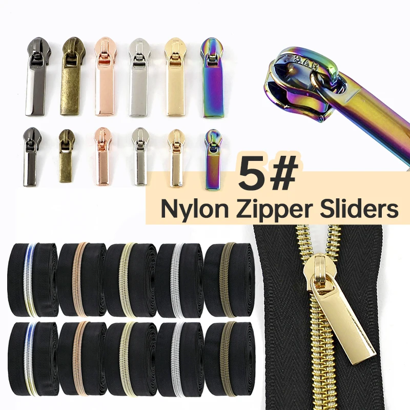 

2-10M Meetee 3# 5# Sewing Nylon Zippers Black Garment Decor Zips Tape Bag Shoes Closure Zipper Roll Zip Repair Kit DIY Accessory