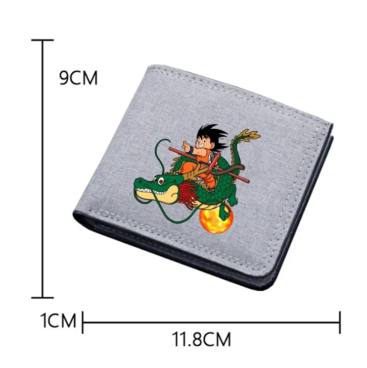 Dragon Ball Goku Wallet Anime Credit Card Holder Purse Pocket Men Women Money Storage Pouch Foldable Short Wallets Kids Gifts