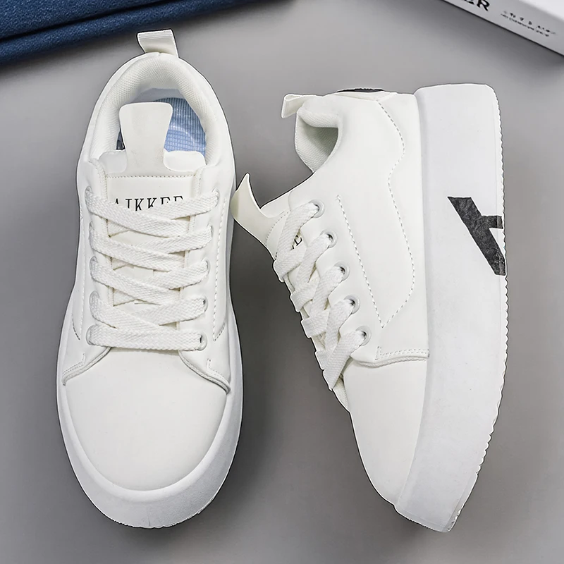 

Самые продаваемые белые мужские спортивные кроссовки на толстой подошве, повседневные, с невидимым увеличением роста, 2026 год