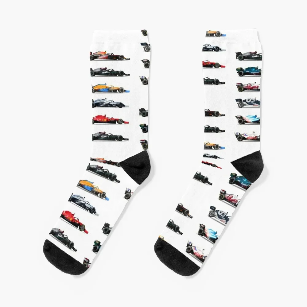 

F1 All cars 2022 Socks funny sock gym cycling with print Socks For Man Women's