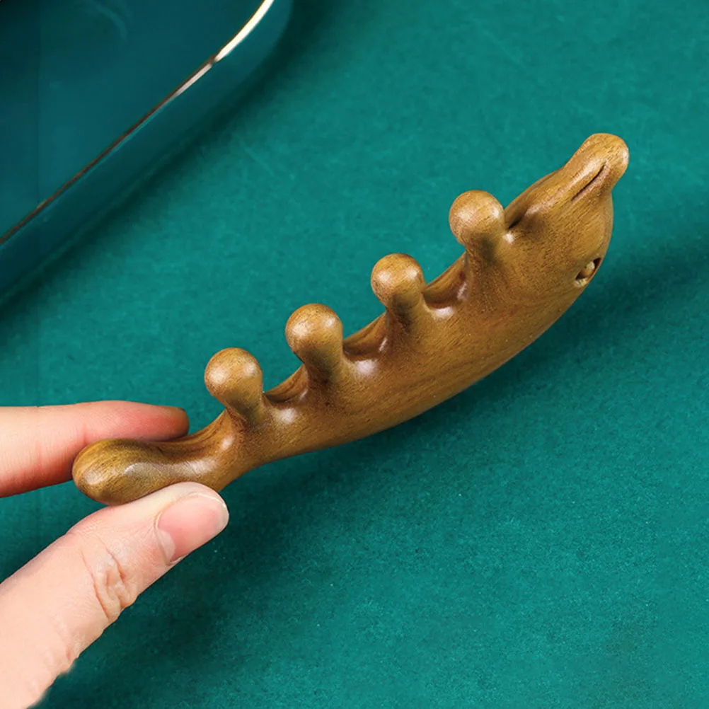 

Massage Sandalwood Comb Smooth Round Corner Head Meridian Scalp Massaging Tool Comfortable Hair Massage Comb for Women Men