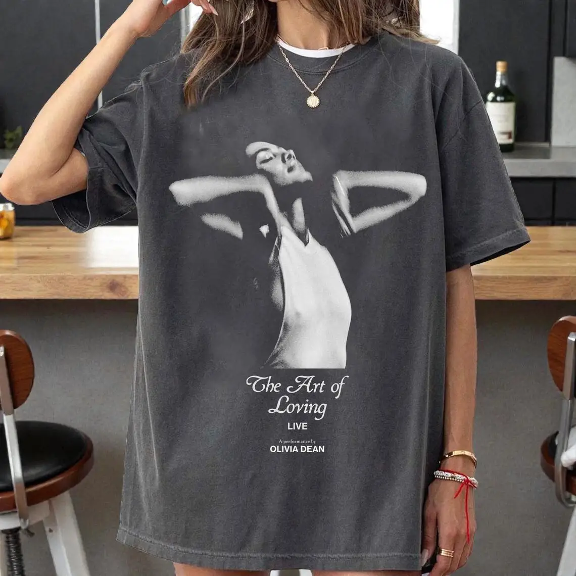 

Plus Size Summer Women's Vintage Olivia Dean T-Shirt Cotton Breathable Stylish Versatile Street Style Oversized