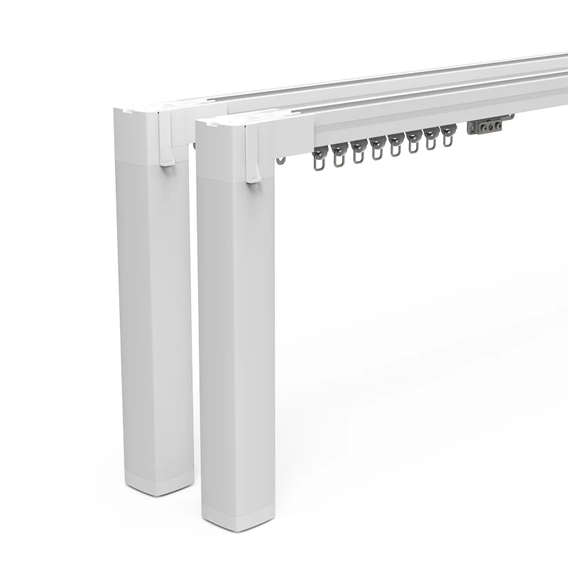 Wifi Zigbee Smart Motorized Track Rail Rod Wireless Remote Control System Automatic Hotel Electric Curtain Motor