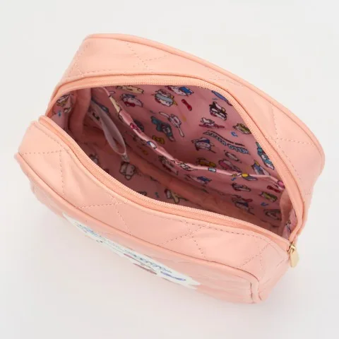 Sac de rangement pour rouge à lèvres pour femmes, trousse de maquillage à carreaux, rose, mignon, mignon