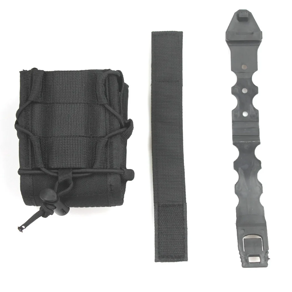 Bolsa táctica MOLLE para esposas caza exterior ajustable tapa abierta - imagen 3