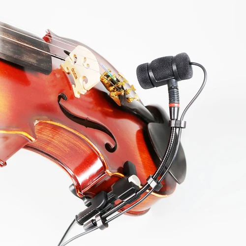 Imagen 2 del producto Clip de micrófono para instrumento Musical, micrófono condensador, Clip de soporte Universal para violín, mandolina, violonchelo y guitarra acústica
