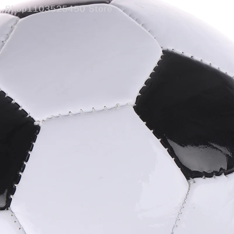 Ballon de football en PVC pour enfants, taille 2, noir et blanc, classique, entraînement, ike, 1 pièce