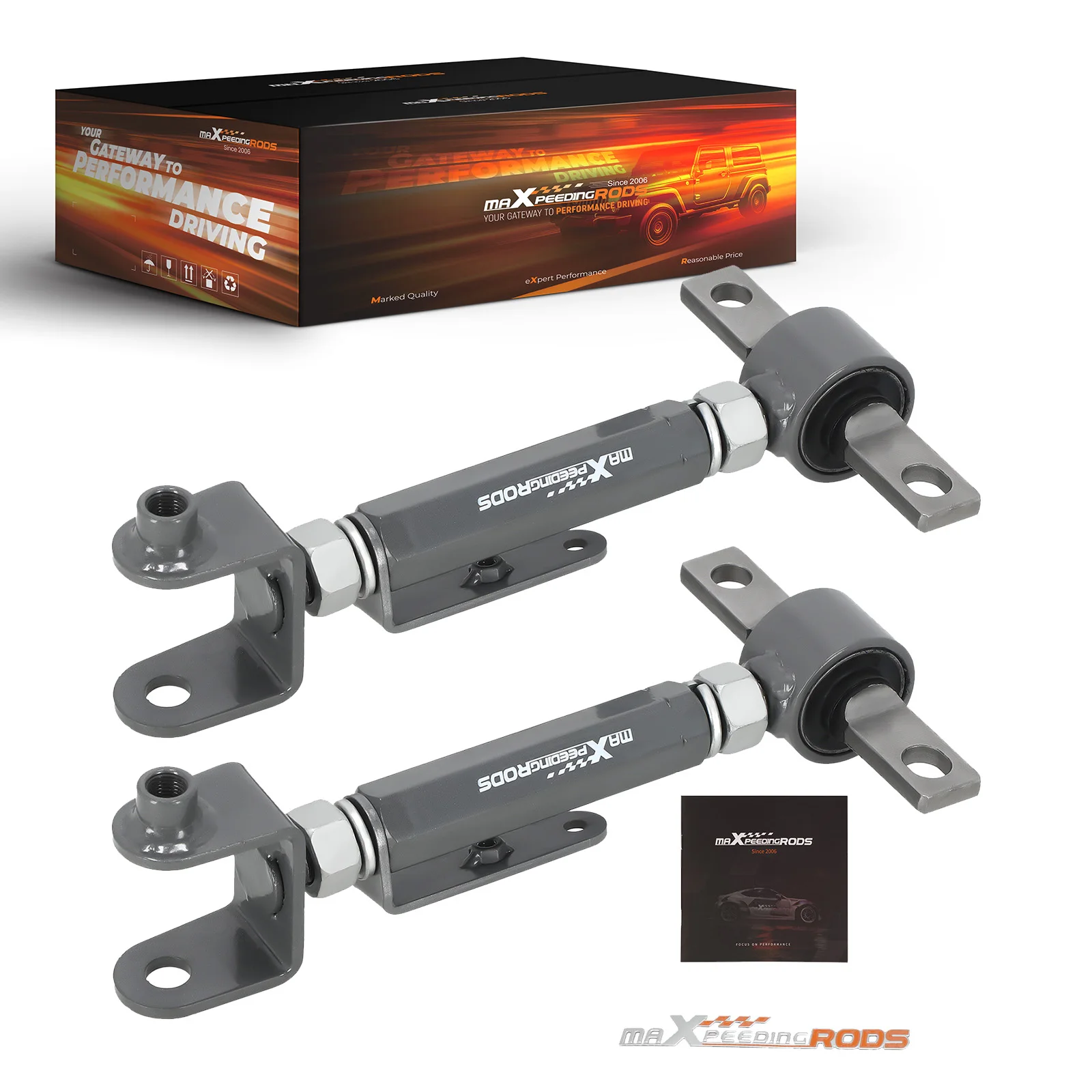 MaXpeedingrods 2x Adjustable Rear Camber Arm Kit For Honda Civic 2001-2005 Coupe Sedan DX EX