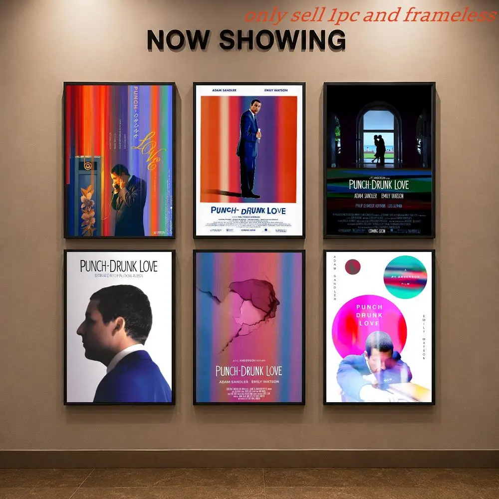 Romantic movies P-Punch-Drunk Love Poster Painting Prints Wall Art Picture Film Room Home Bar Cafe Decor Mural